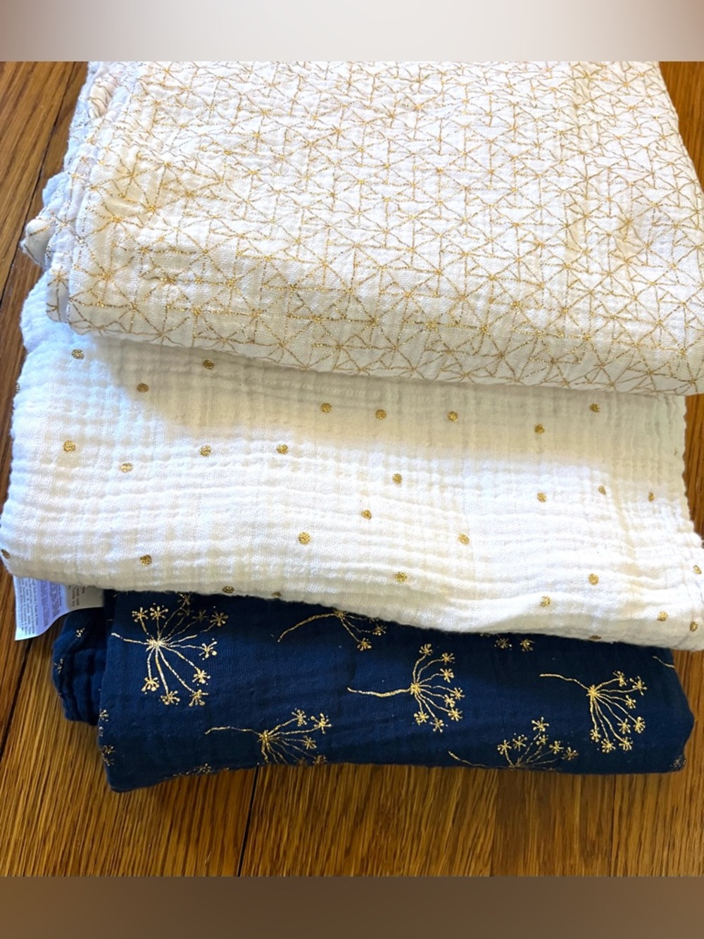 Aden and Anais Muslin Receiving Blankets Lot Of 3 Baby Swaddle Cotton Dandelions